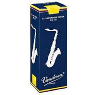 Vandoren Traditional Tenor Saxophone Reeds - Box of 5 (Various strengths)