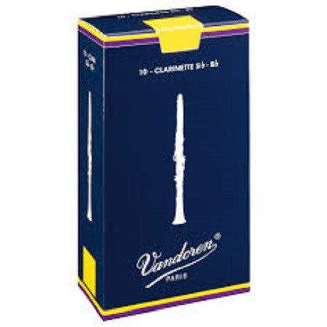 Vandoren Traditional Clarinet Reeds - Box of 10 (Various strengths)